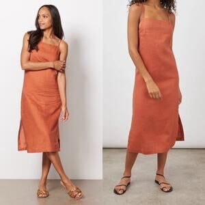 NWT RAILS Linen Demi Midi Dress